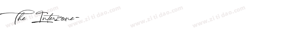 The Interzone字体转换